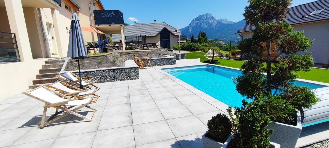 Chambre Vue Lac Av Piscine Prunières المظهر الخارجي الصورة